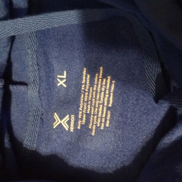 Xersion Racing Blue Drawstring Neck Sweatshirt - Picture 4 of 6